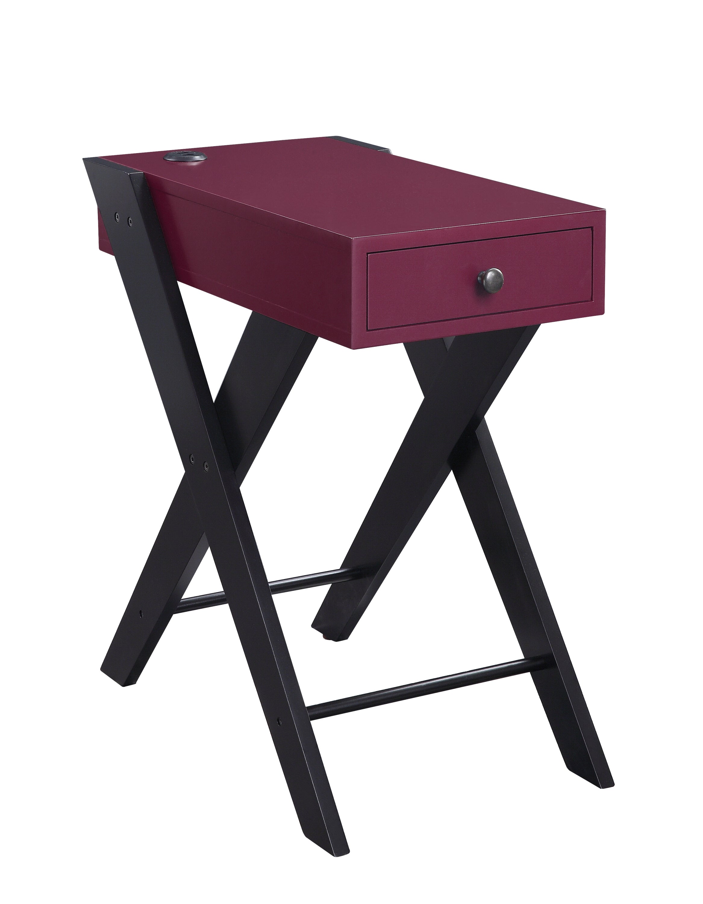 Fierce Accent Table with Built-in USB Port