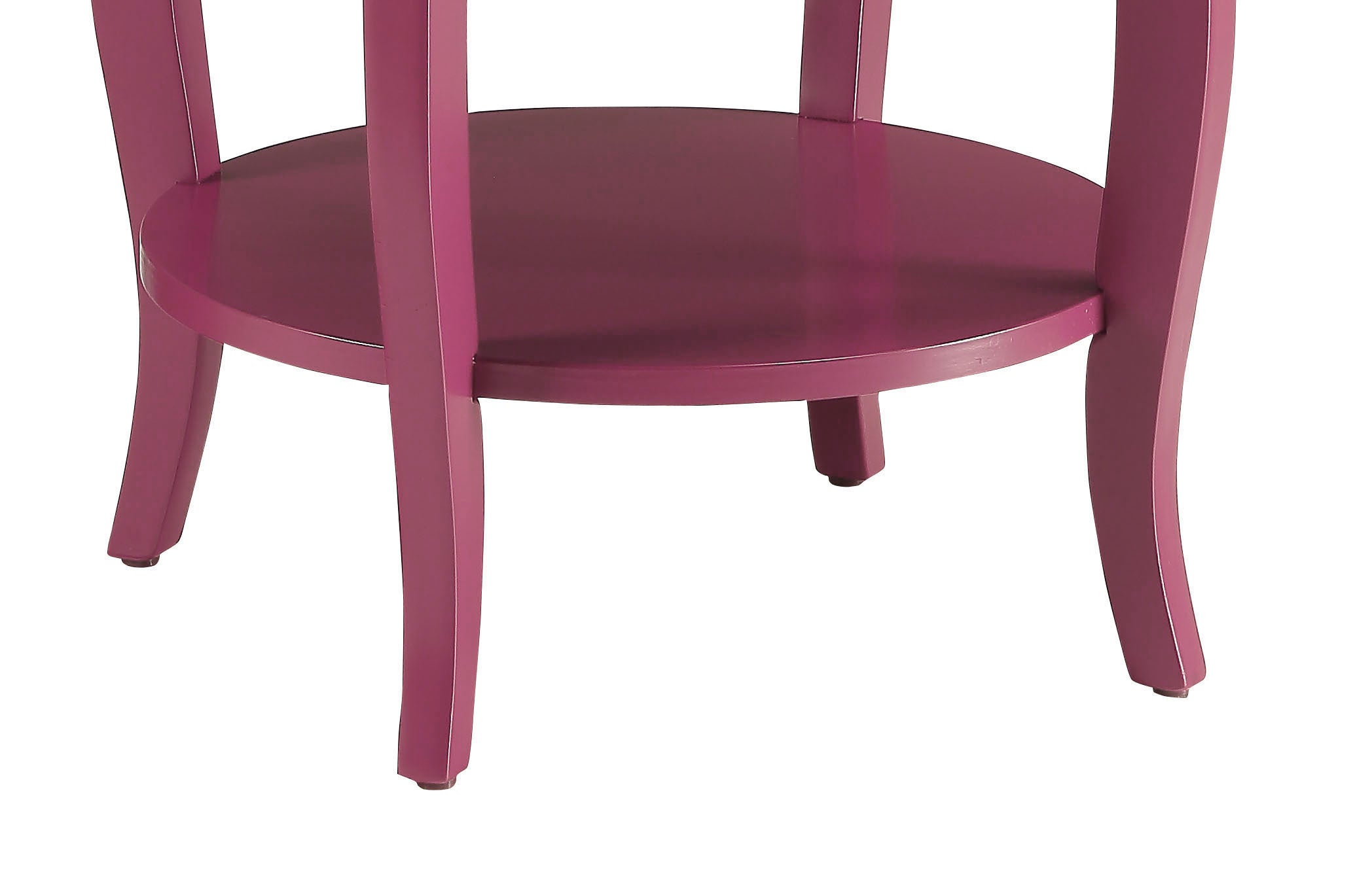 Aberta Purple color  Accent Table  with 1 Layer of Storage