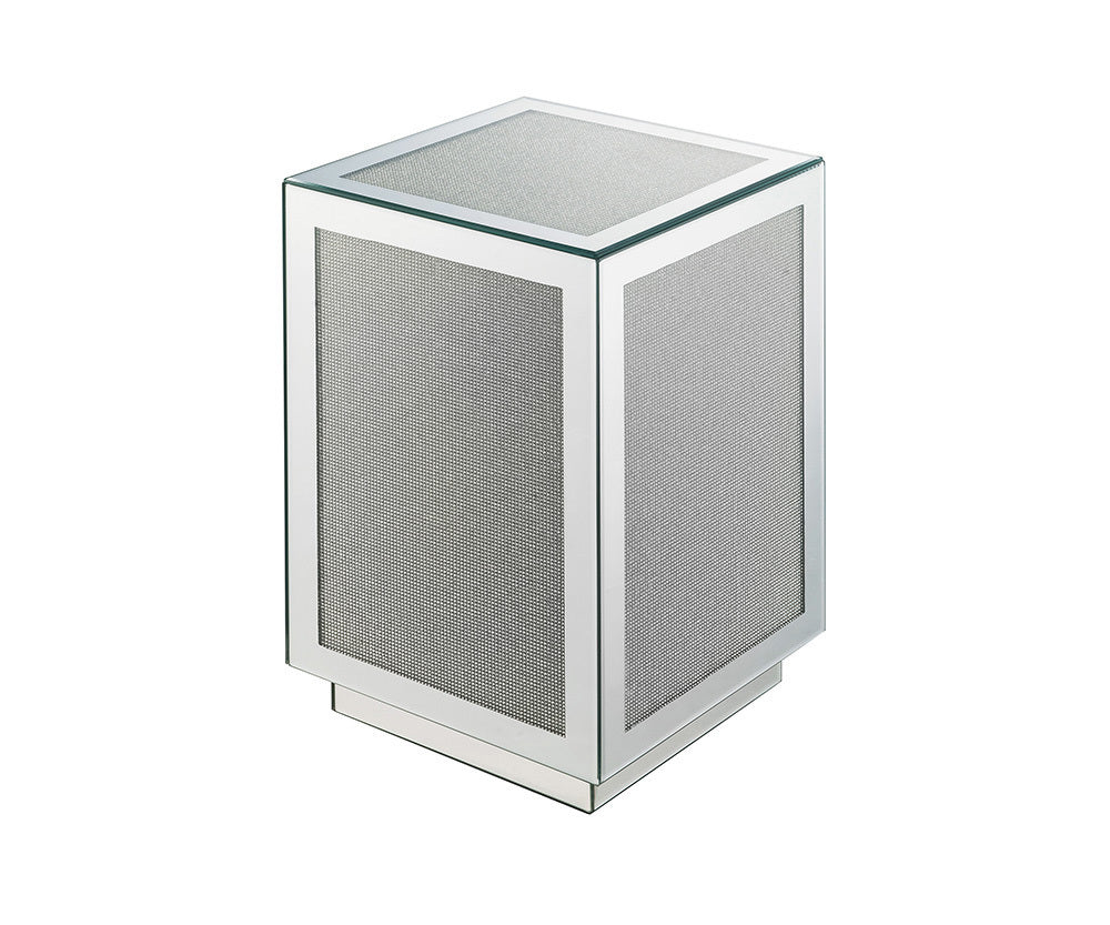 Noralie Mirrored & Faux Dimaonds Accent Table