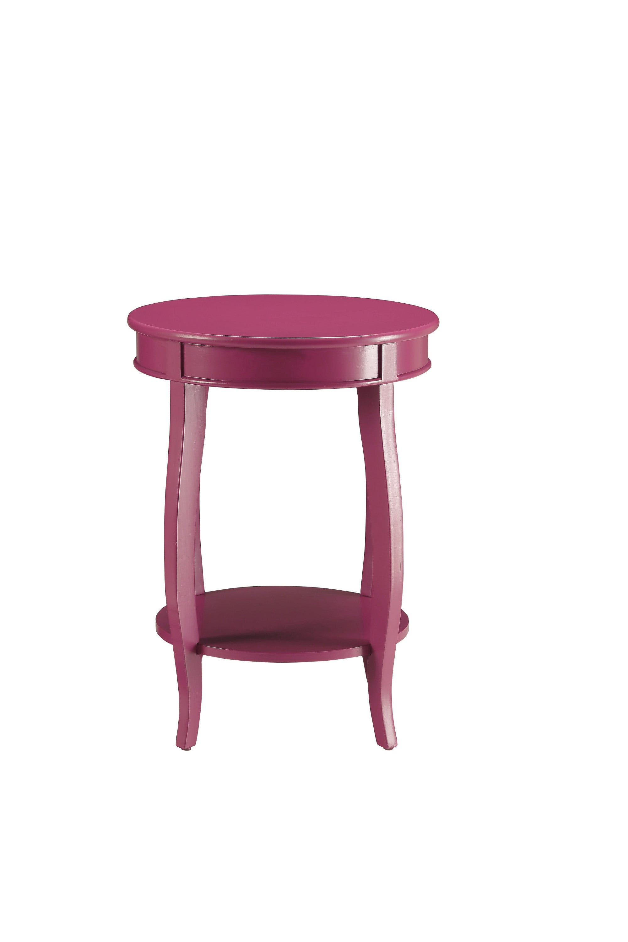 Aberta Purple color  Accent Table  with 1 Layer of Storage