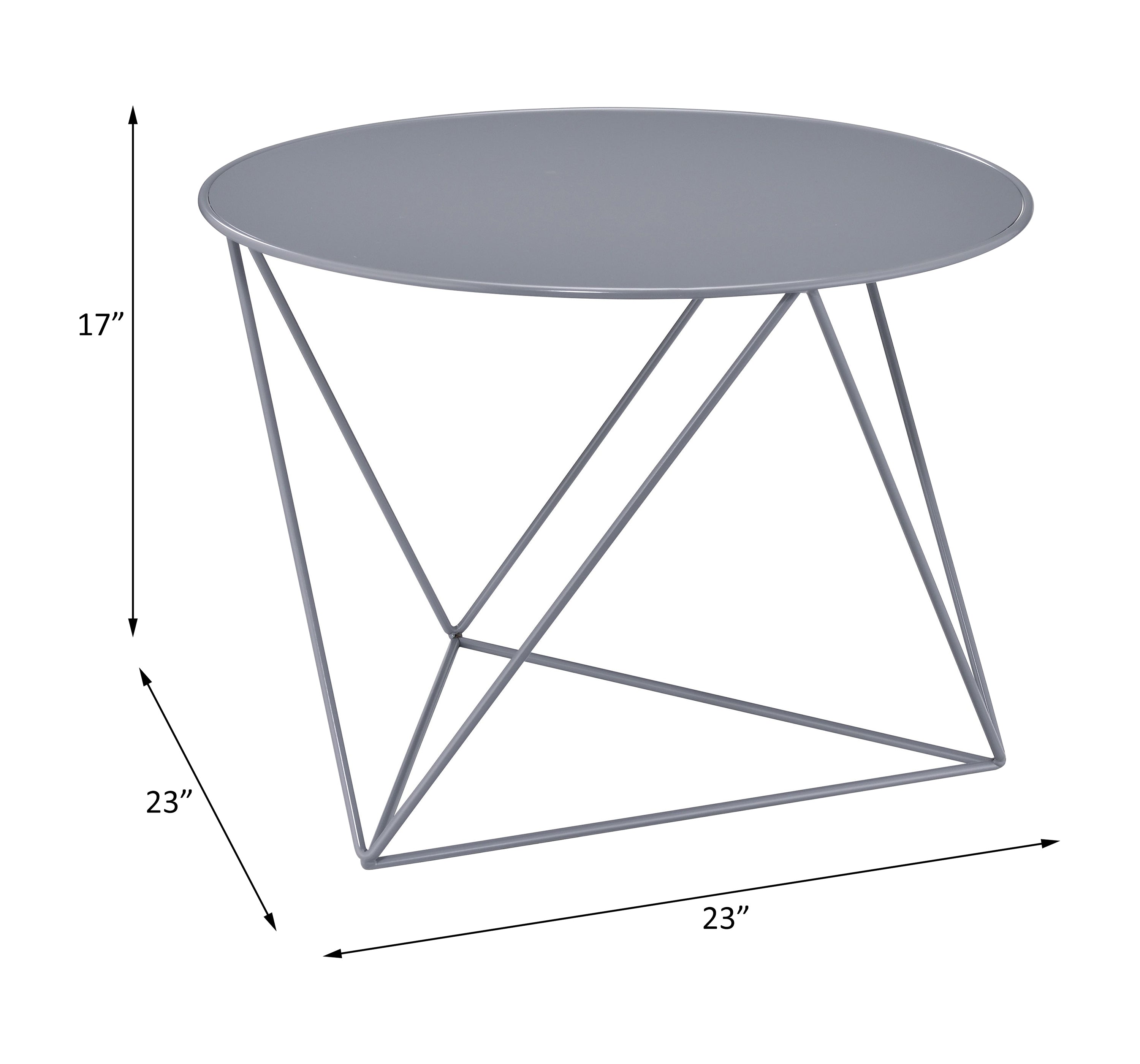 Epidia Gray color Display & Utility Accent Table