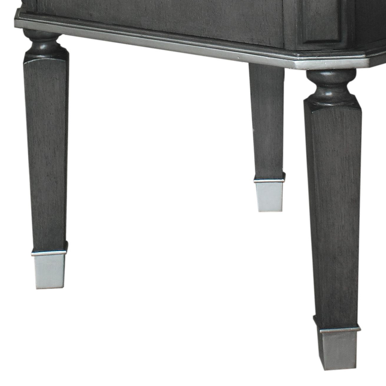 House Beatrice Charcoal & Light Gray Finish End Table