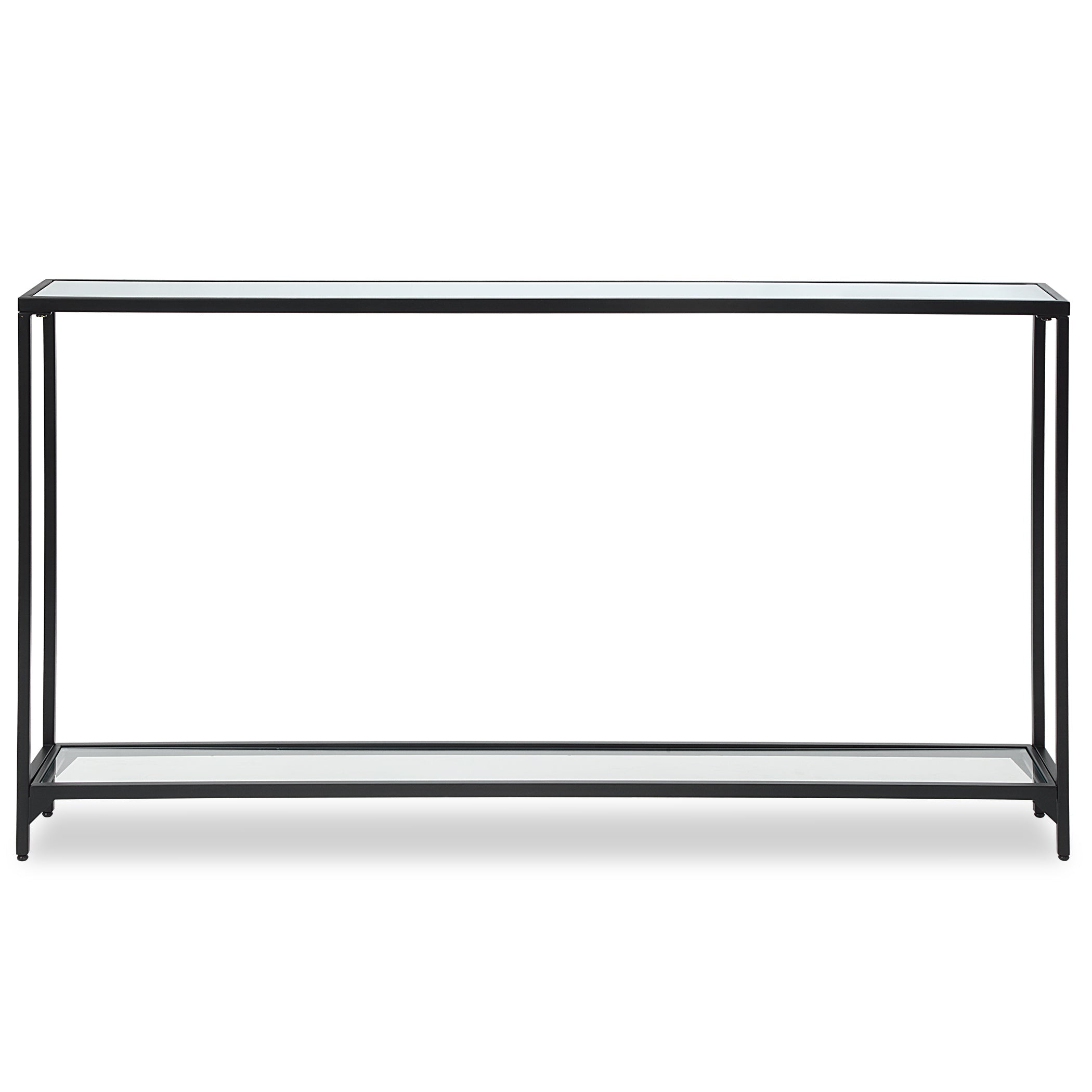 Satin Black Iron Console Table By Uttermost