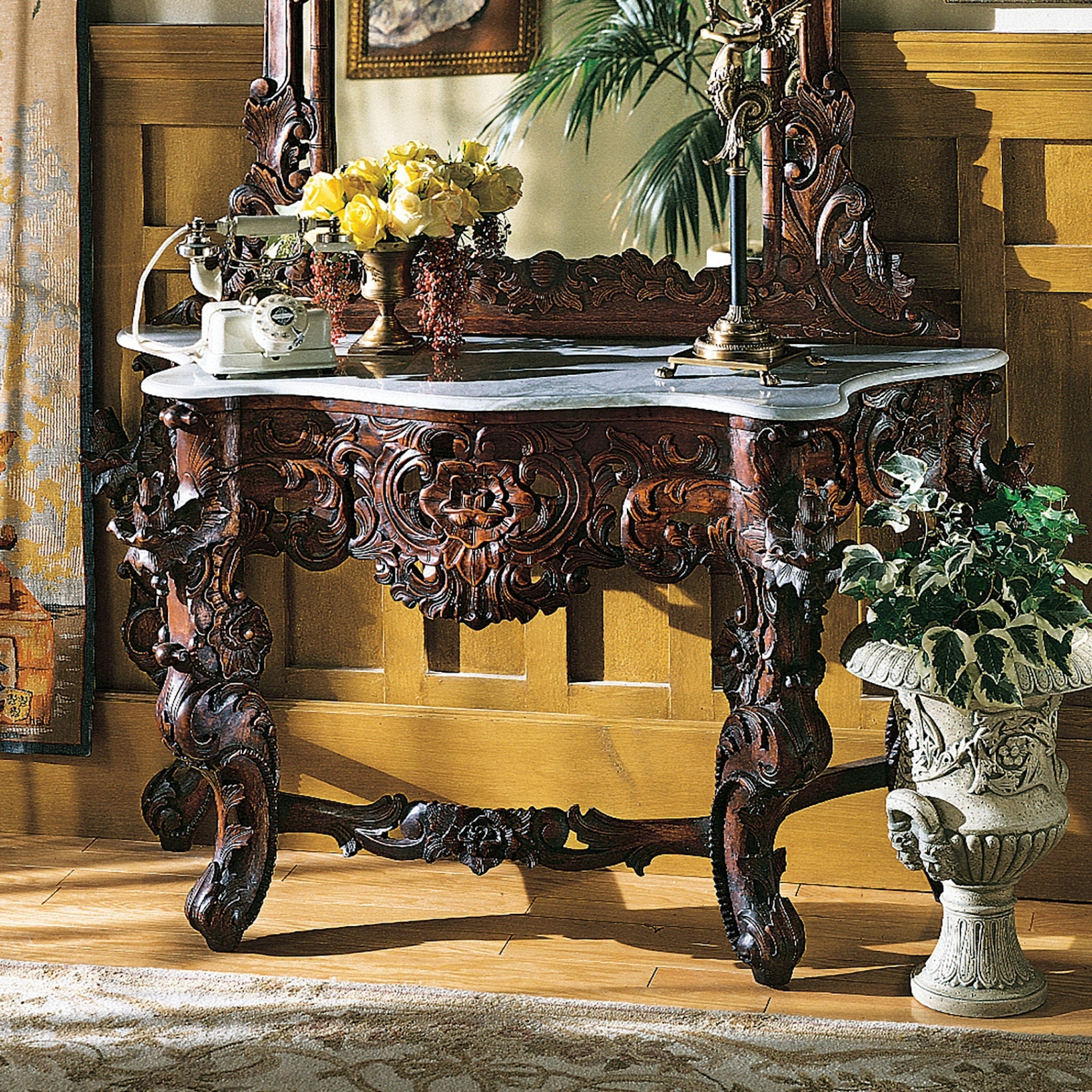 Hapsburg Marble Topped Console Table