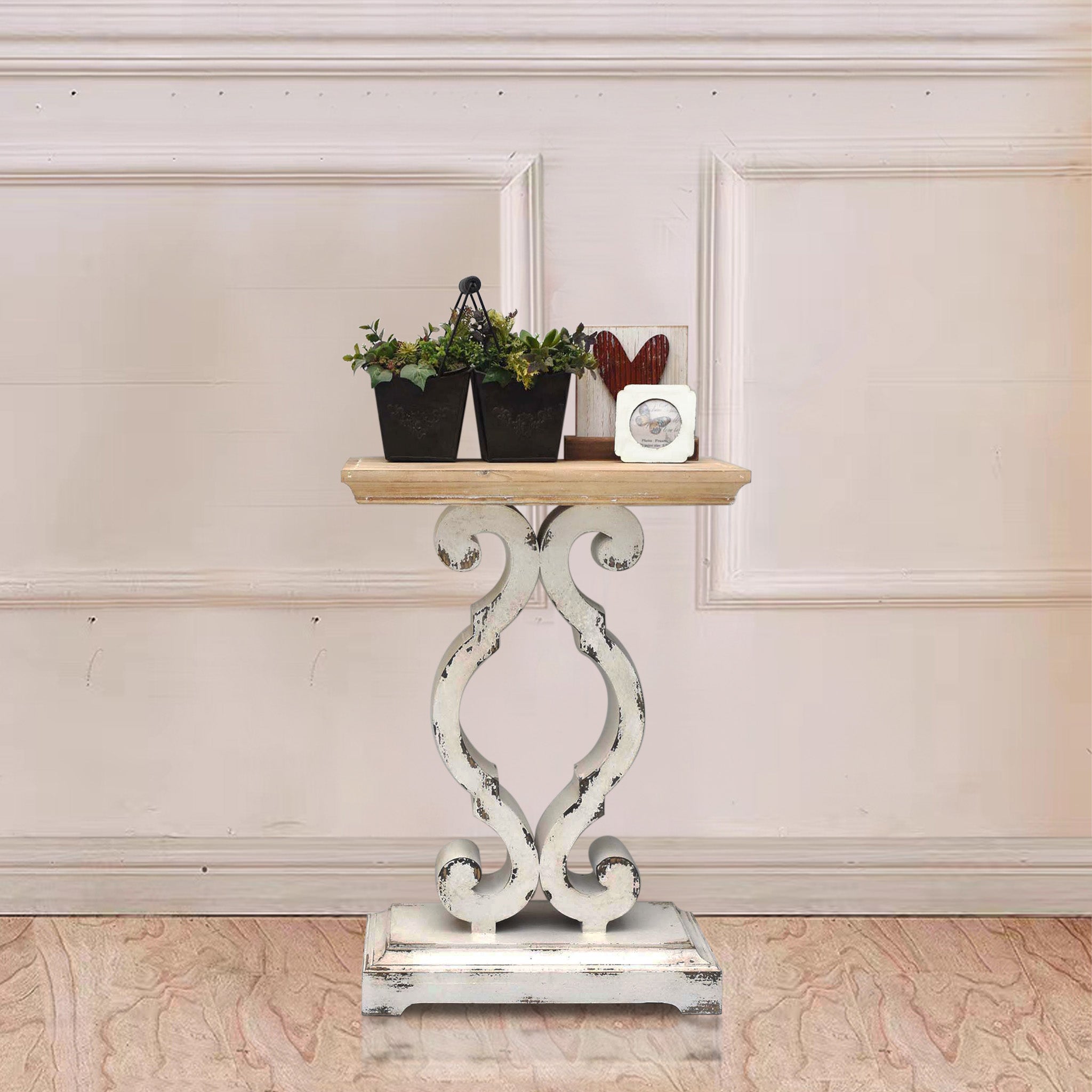 French Country Accent Side Table