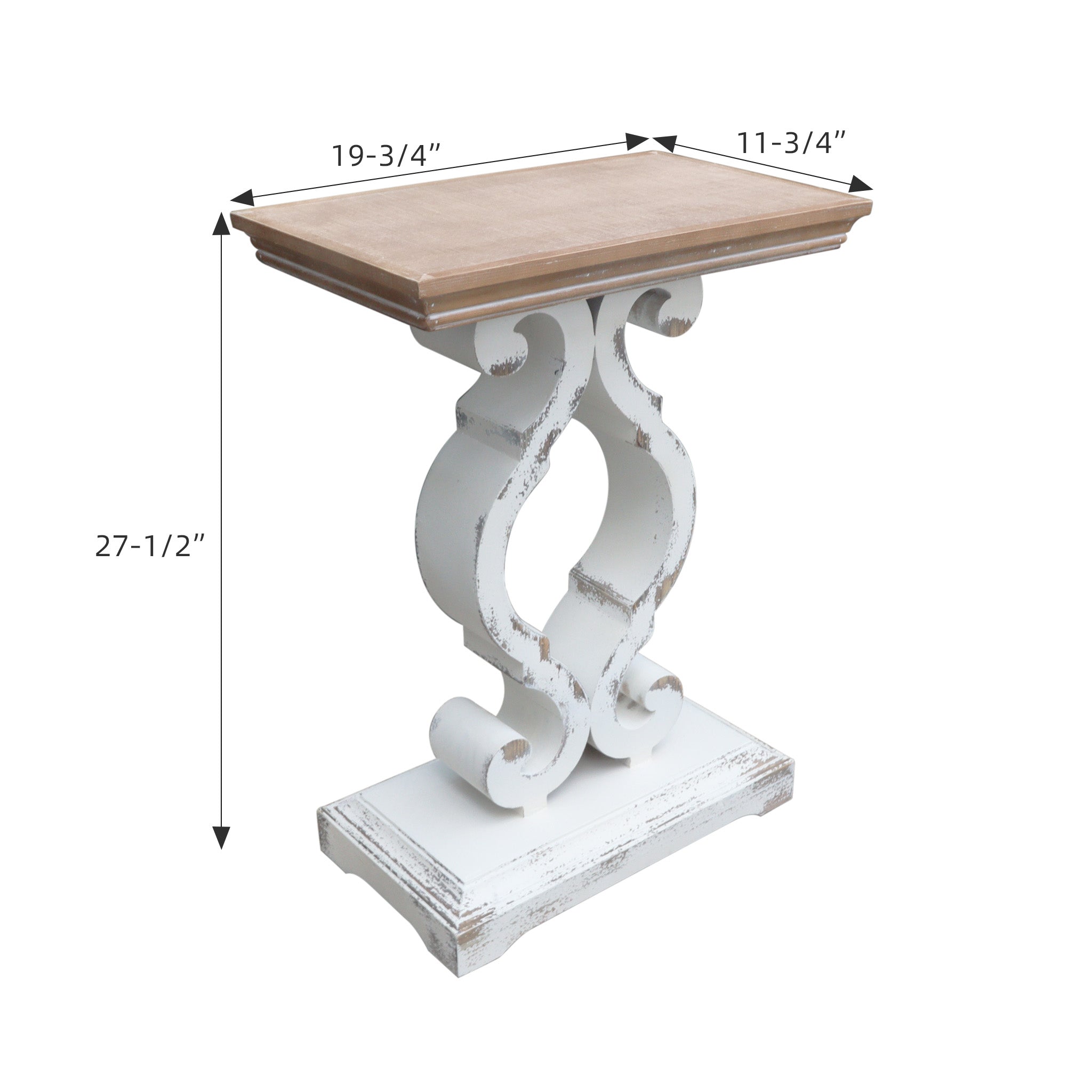 French Country Accent Side Table