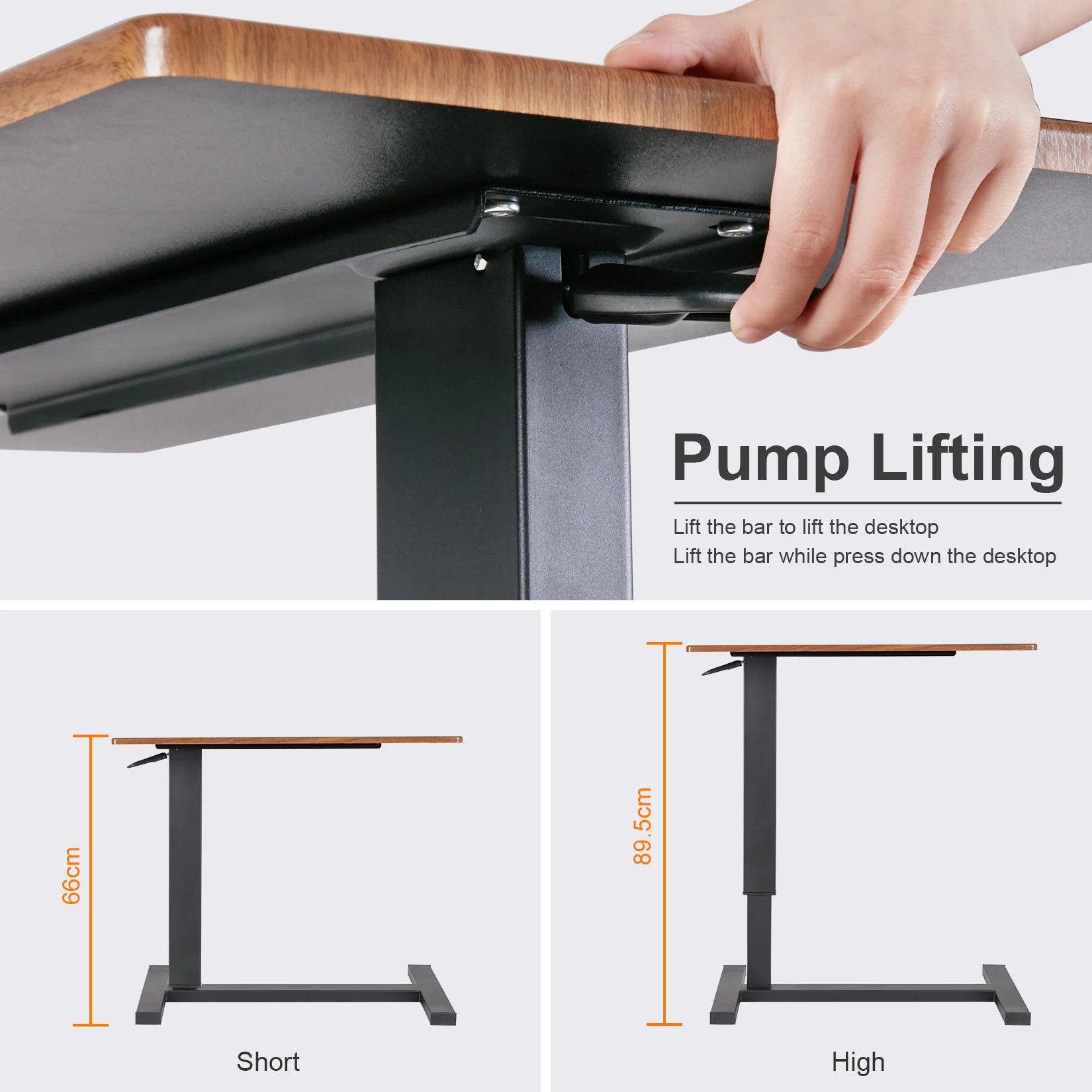 Home Office Laptop Desk Rolling Adjustable 360° Rotation Computer Mobile Stand Over Sofa Table