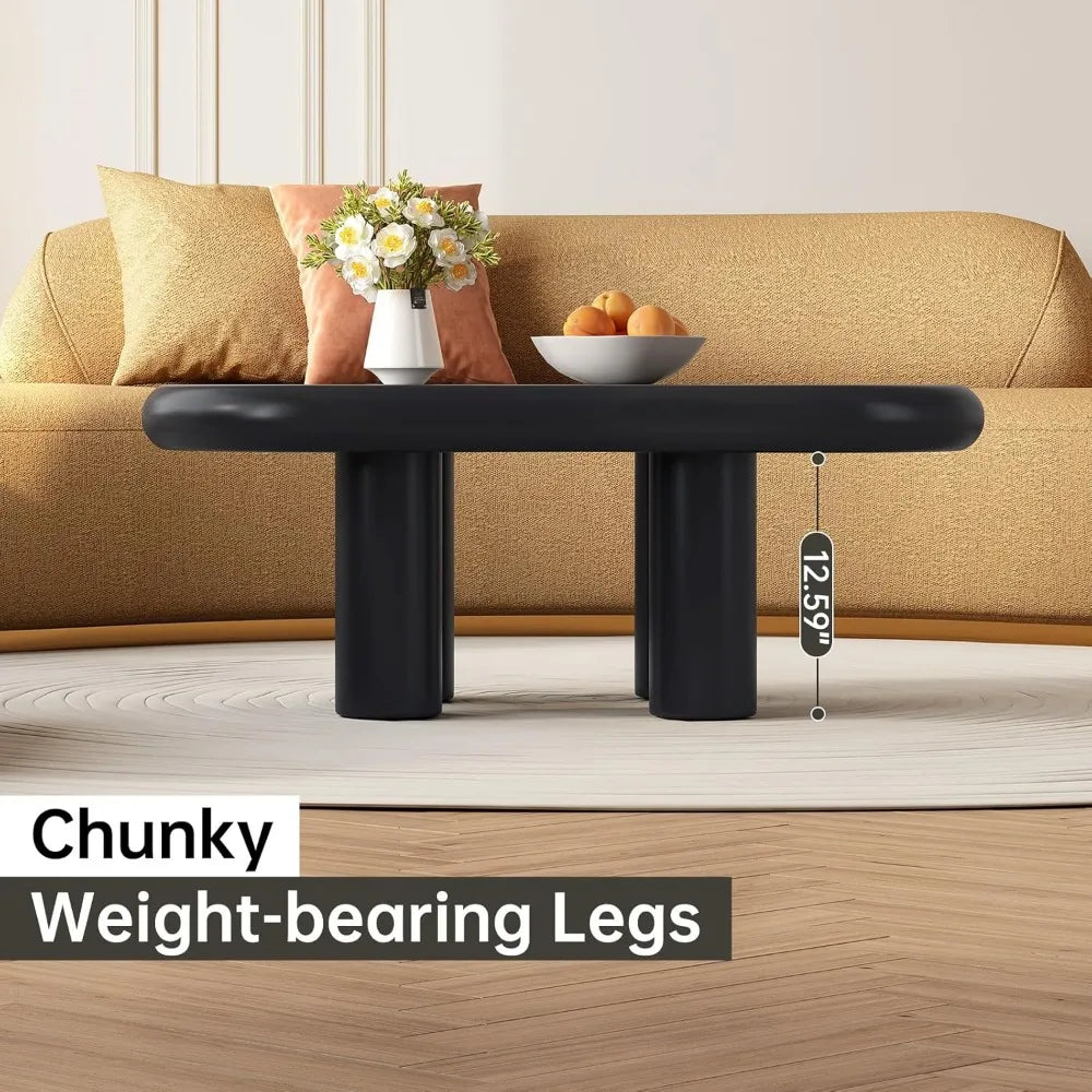 Cloud Coffee Table, Cute End Table, Modern Coffee Table, Black Cartoon Coffee Table