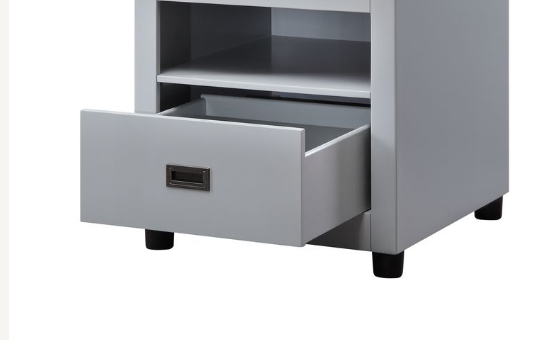 Eleanor Dove Gray Finish End Table