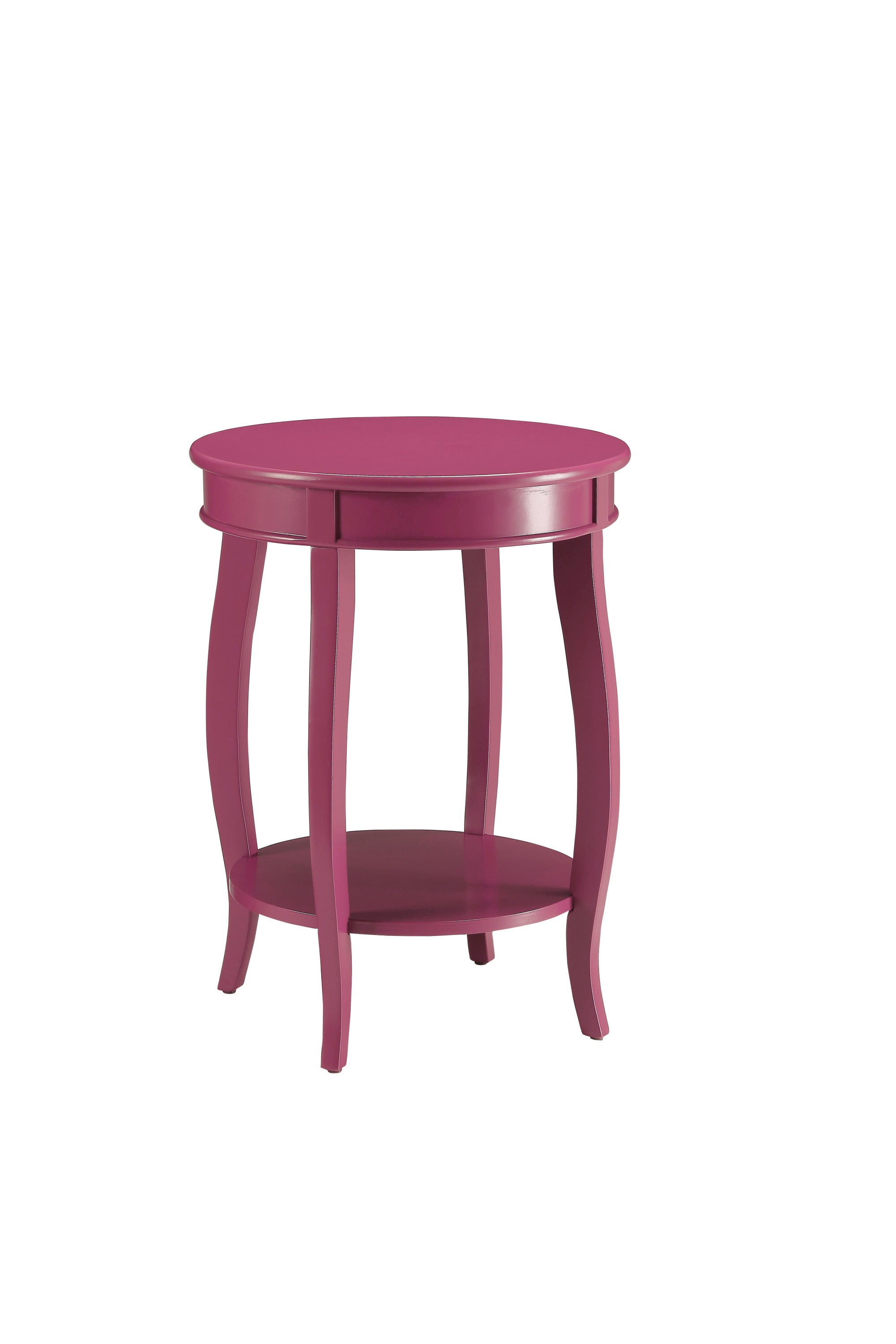 Aberta Purple color  Accent Table  with 1 Layer of Storage