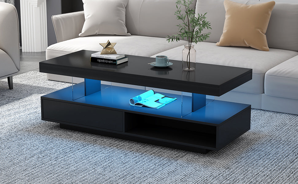 U-Can LED Coffee Table with Storage