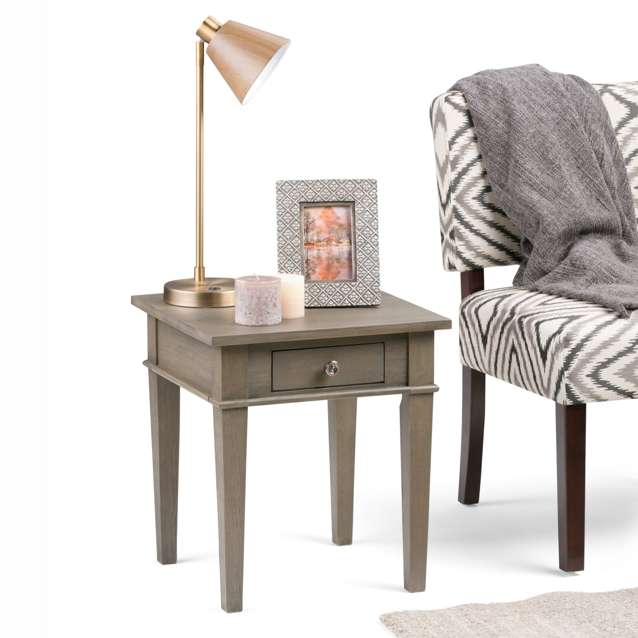 Carlton - End Table - Farmhouse Grey