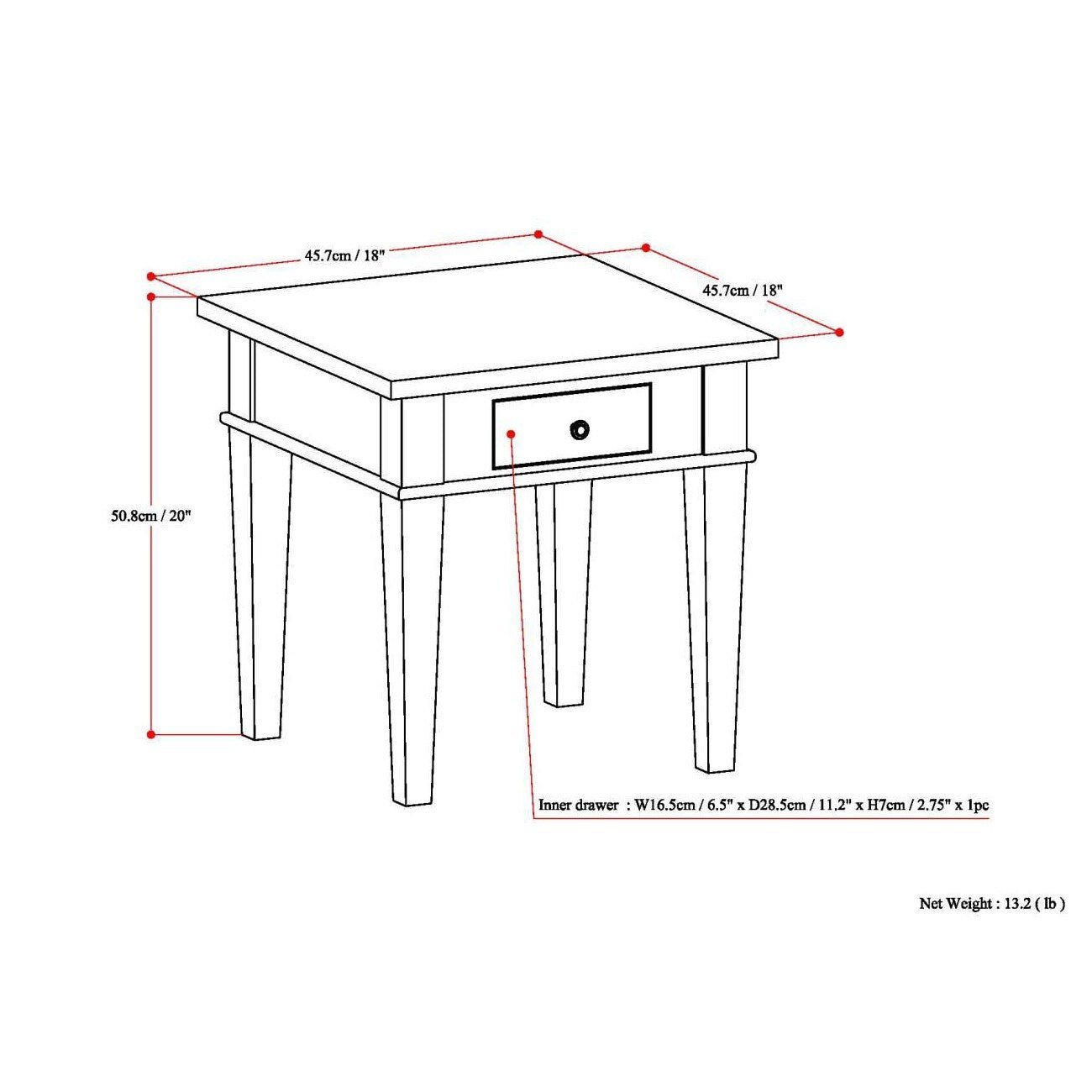 Carlton - End Table - Farmhouse Grey