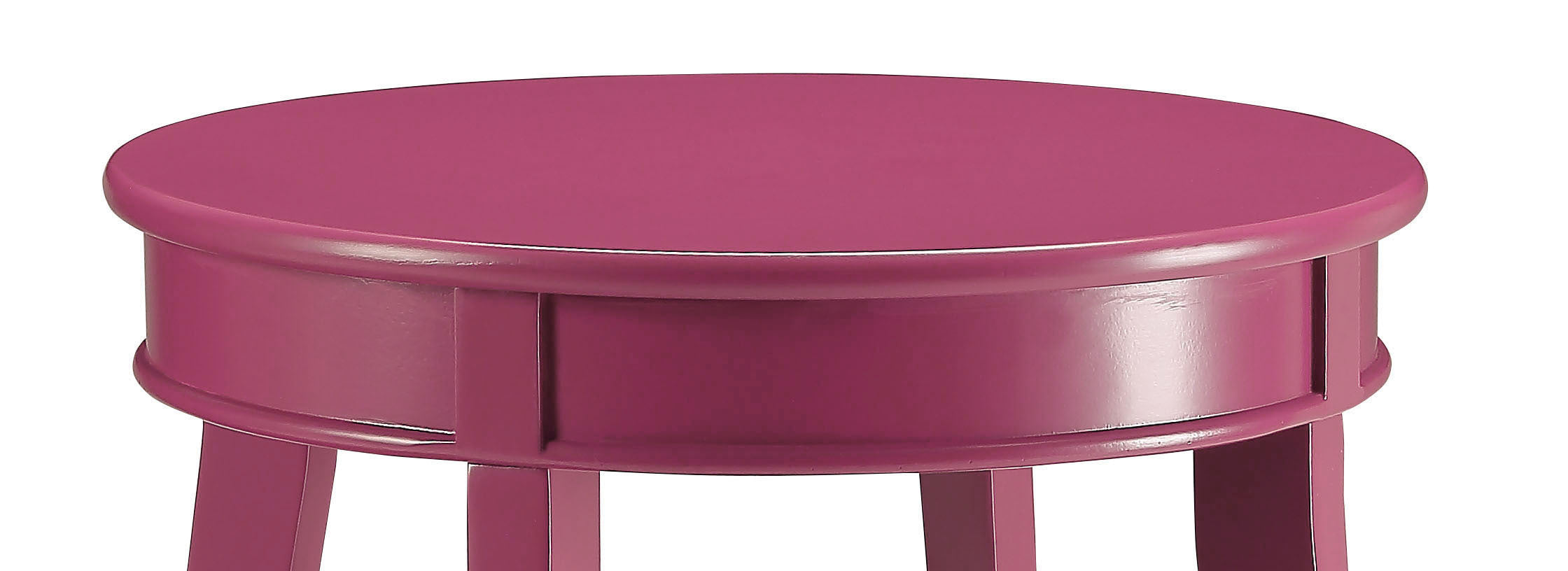 Aberta Purple color  Accent Table  with 1 Layer of Storage