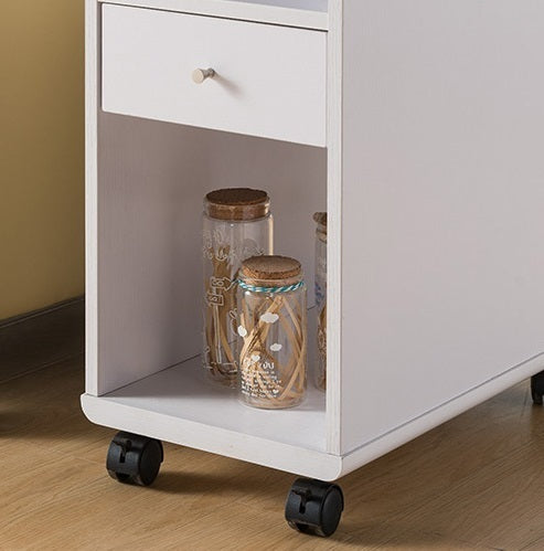 TM HOME WHITE SIDE TABLE