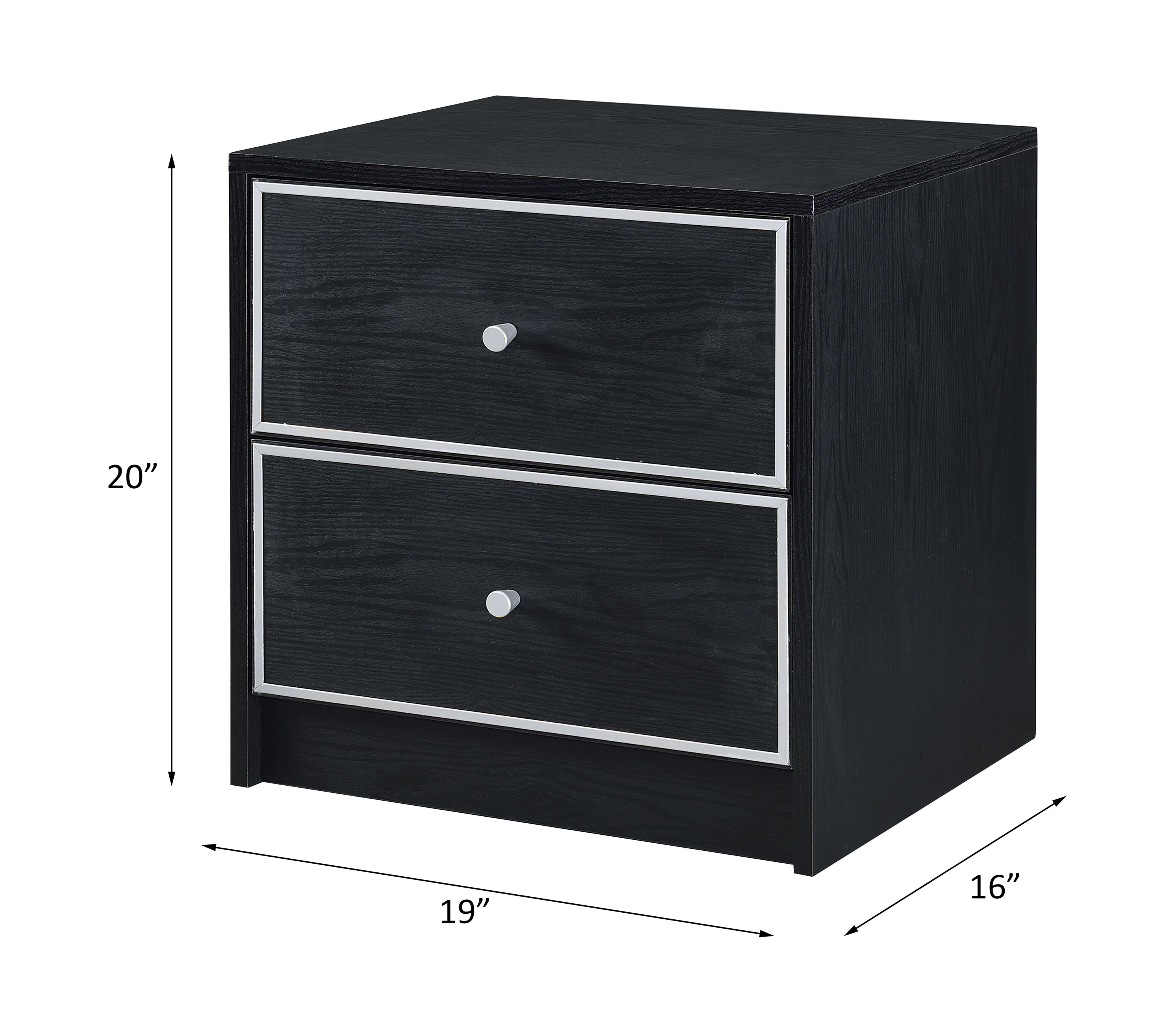 Jabir Black & Silver Accent Table with Variety & Selection