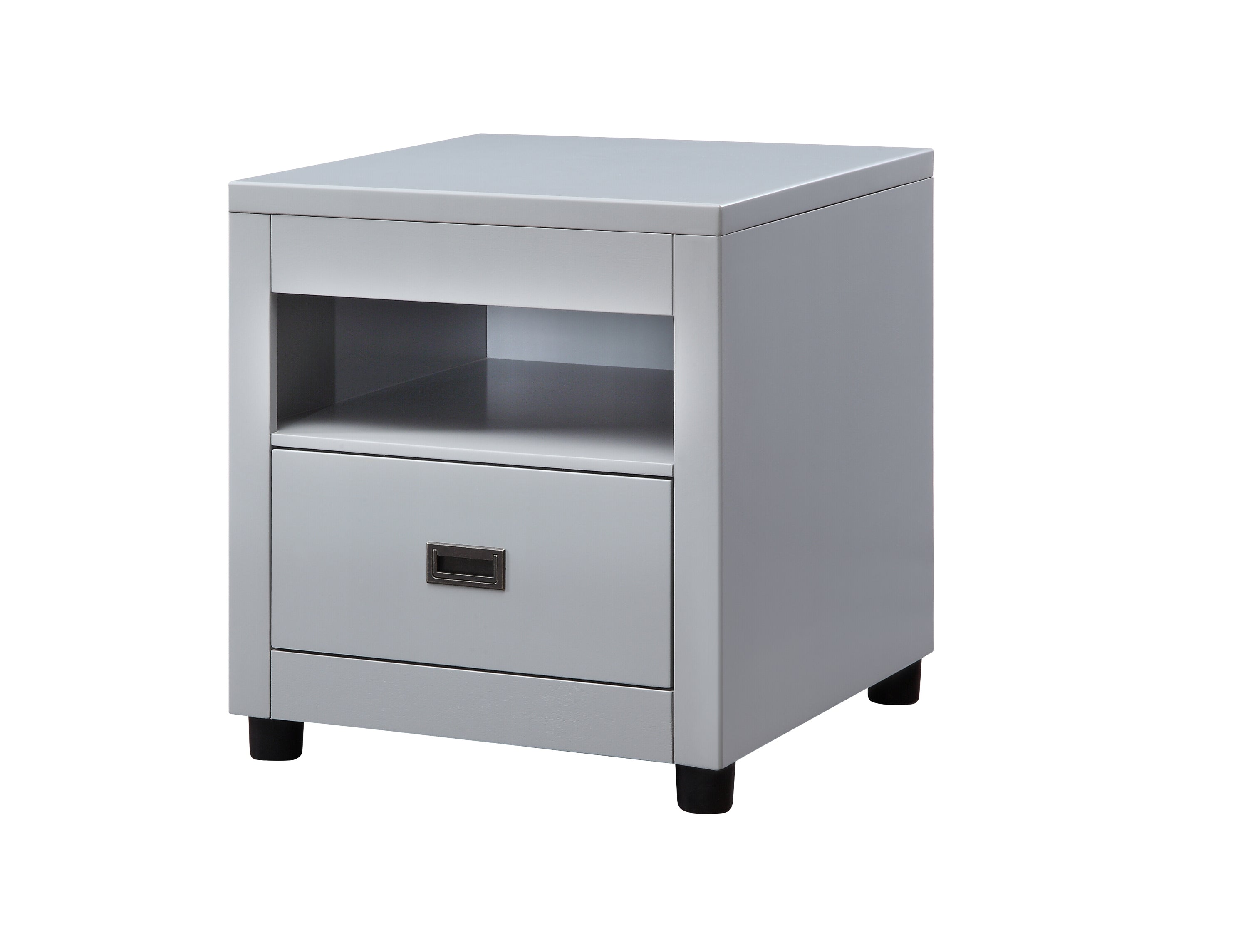 Eleanor Dove Gray Finish End Table